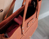 Leather Tote Bag with front pocket